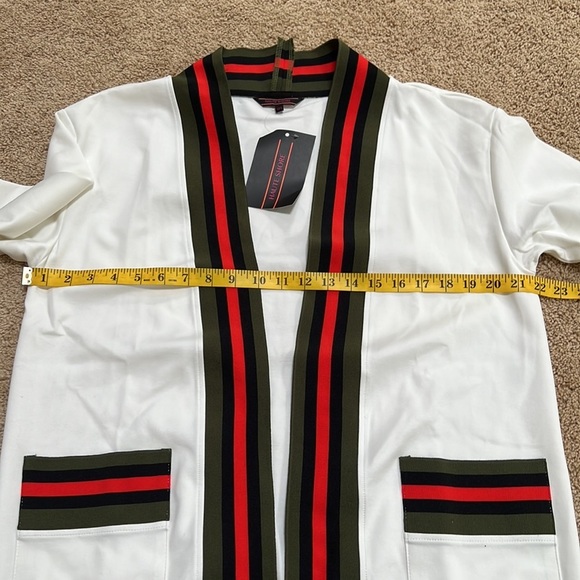 NWT! HAUTE Shore one size codi Trento open striped cardigan - Picture 10 of 11